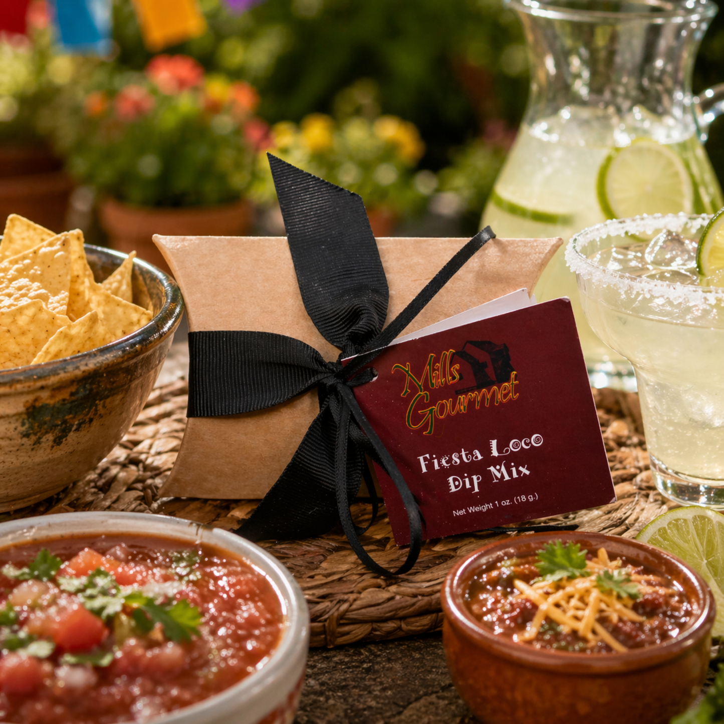 Mills Gourmet - Dip Mix - Fiesta Loco - 1 oz Kraft Pillow Box