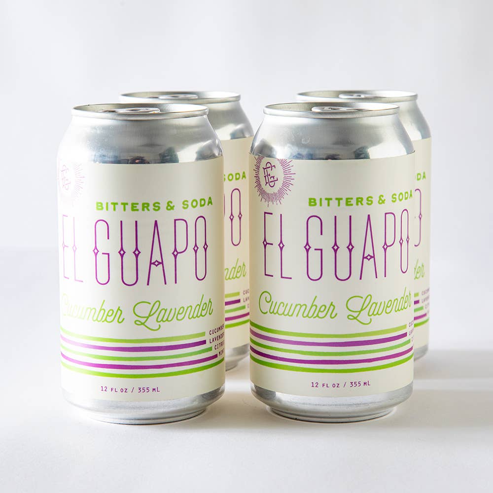 El Guapo - Bitters & Soda: Cucumber Lavender - As Seen On Today Show 🥒