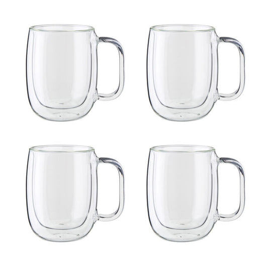 Sorrento Plus Double Wall Coffee Mug - Set of 4