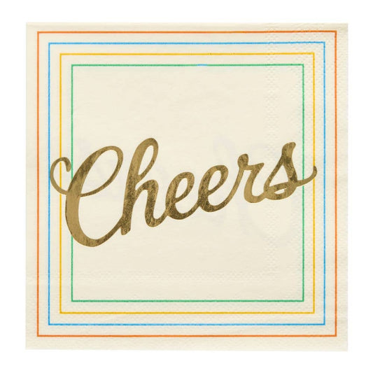 Sophistiplate - 'Cheers' Cocktail Napkins/26pk