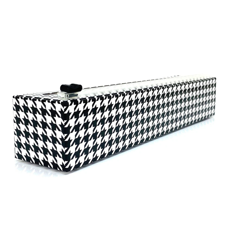 12" x 250' Houndstooth Plastic Wrap Dispenser