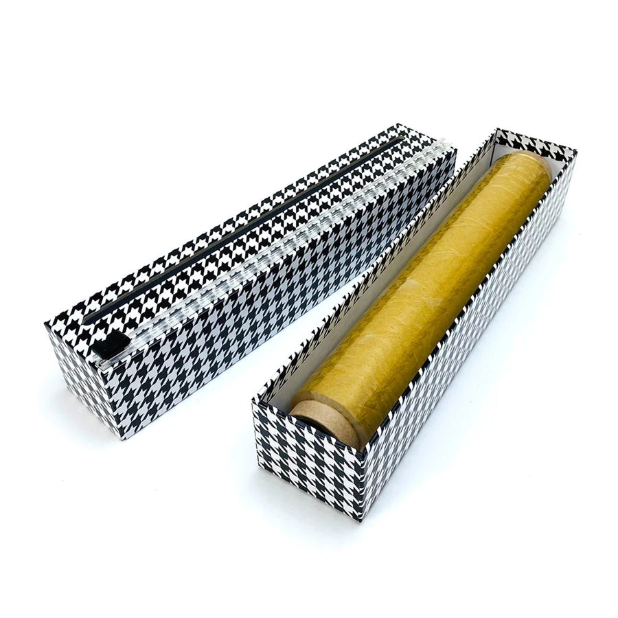 12" x 250' Houndstooth Plastic Wrap Dispenser