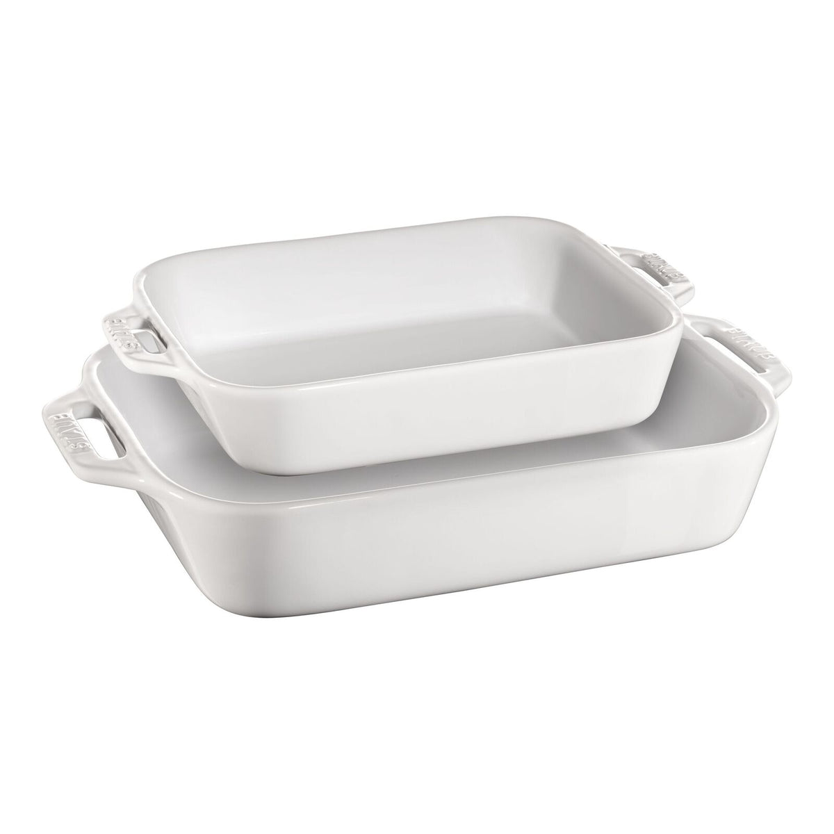 Staub 2-pc, Ceramic Rectangular Baking Dish Set