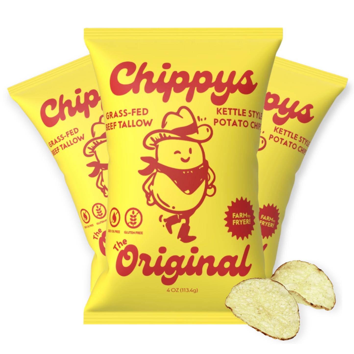 CHIPPYS — 100% Grass-Fed Beef Tallow Potato Chips