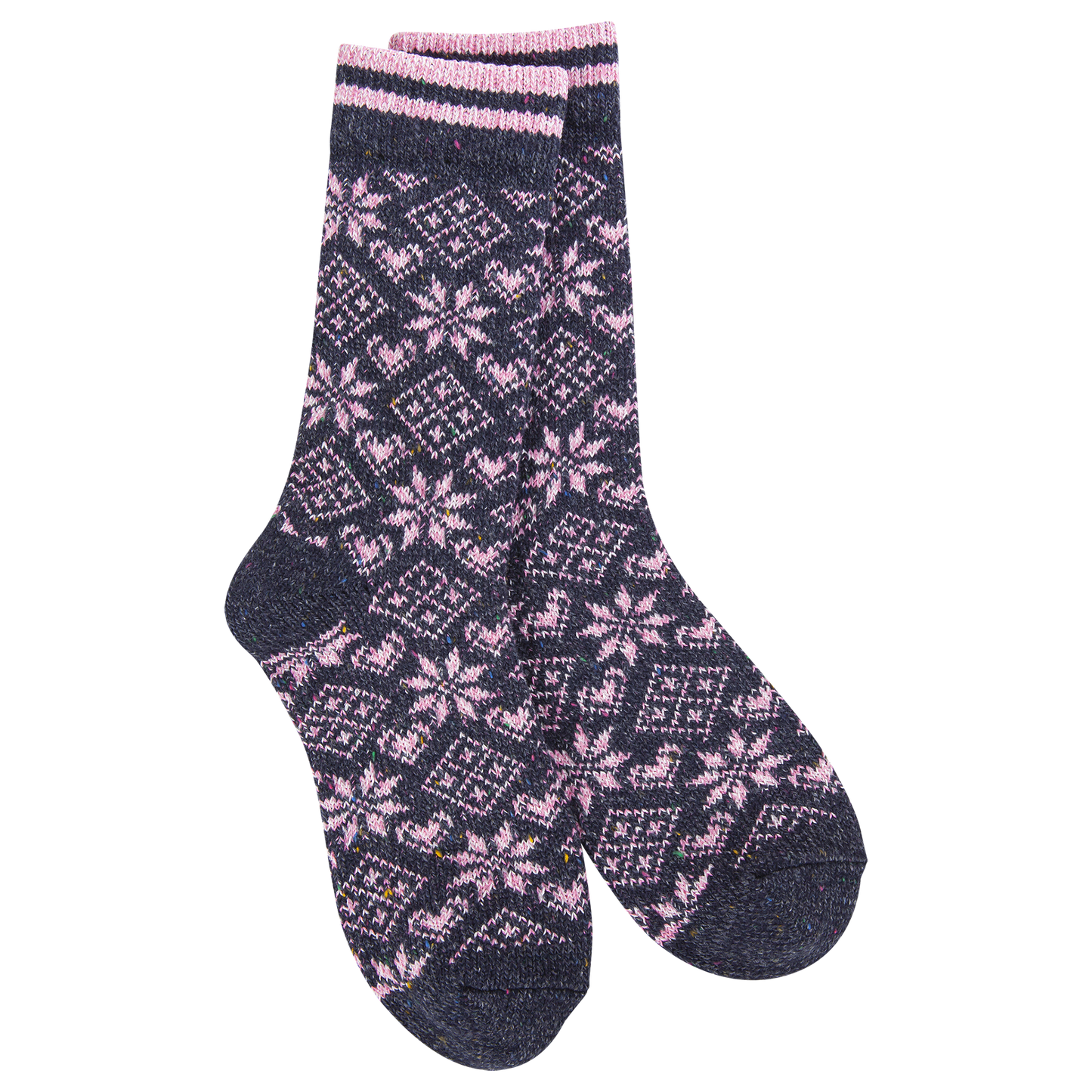 World's Softest® Socks - Diamond Denim Holiday Confetti Crew