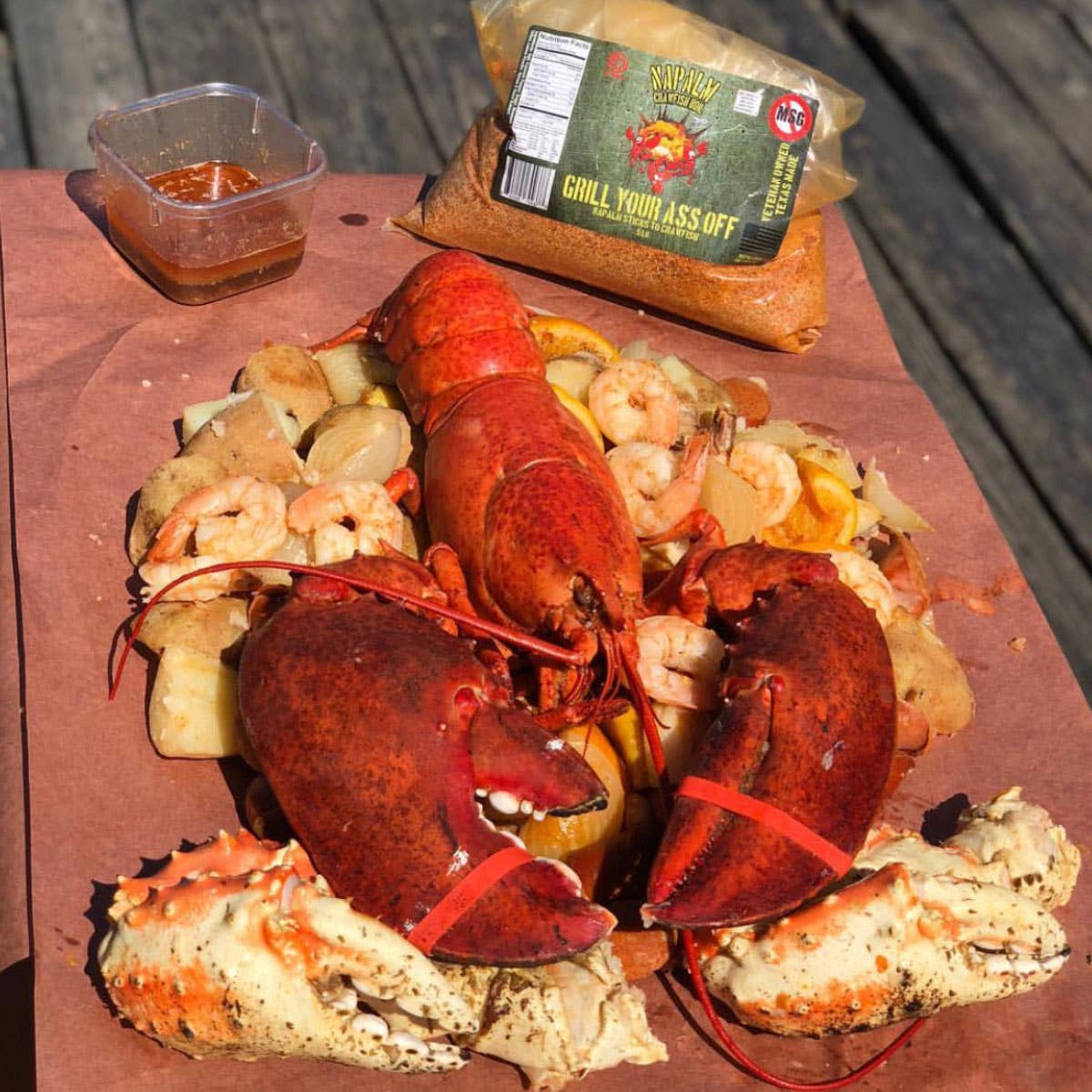 Grill Your Ass Off - Spices, Rubs, Seasonings, Sauces, Jerky - Napalm Crawfish & Seafood Boil™ - Bold Cajun Flavor