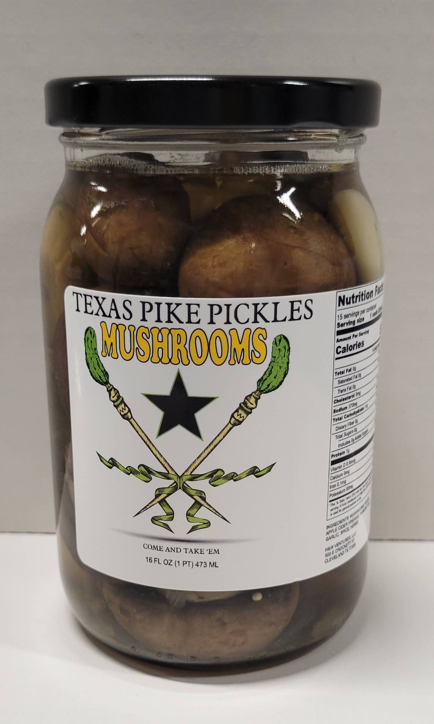 Texas Pike Pickles - Pickled Mushrooms