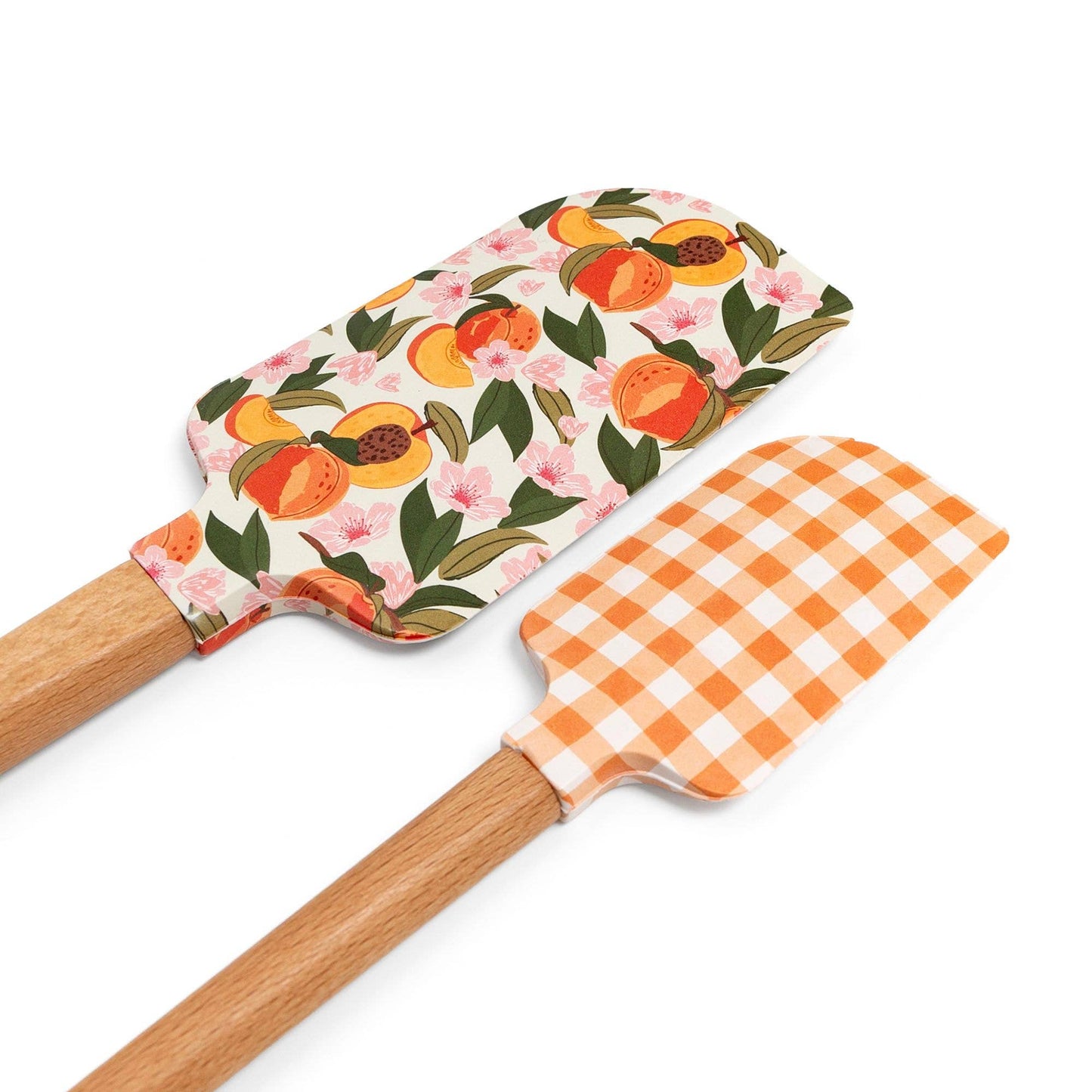 Paper Farm Press - Peach Blossom Silicone Kitchen Spatulas - Set of 2