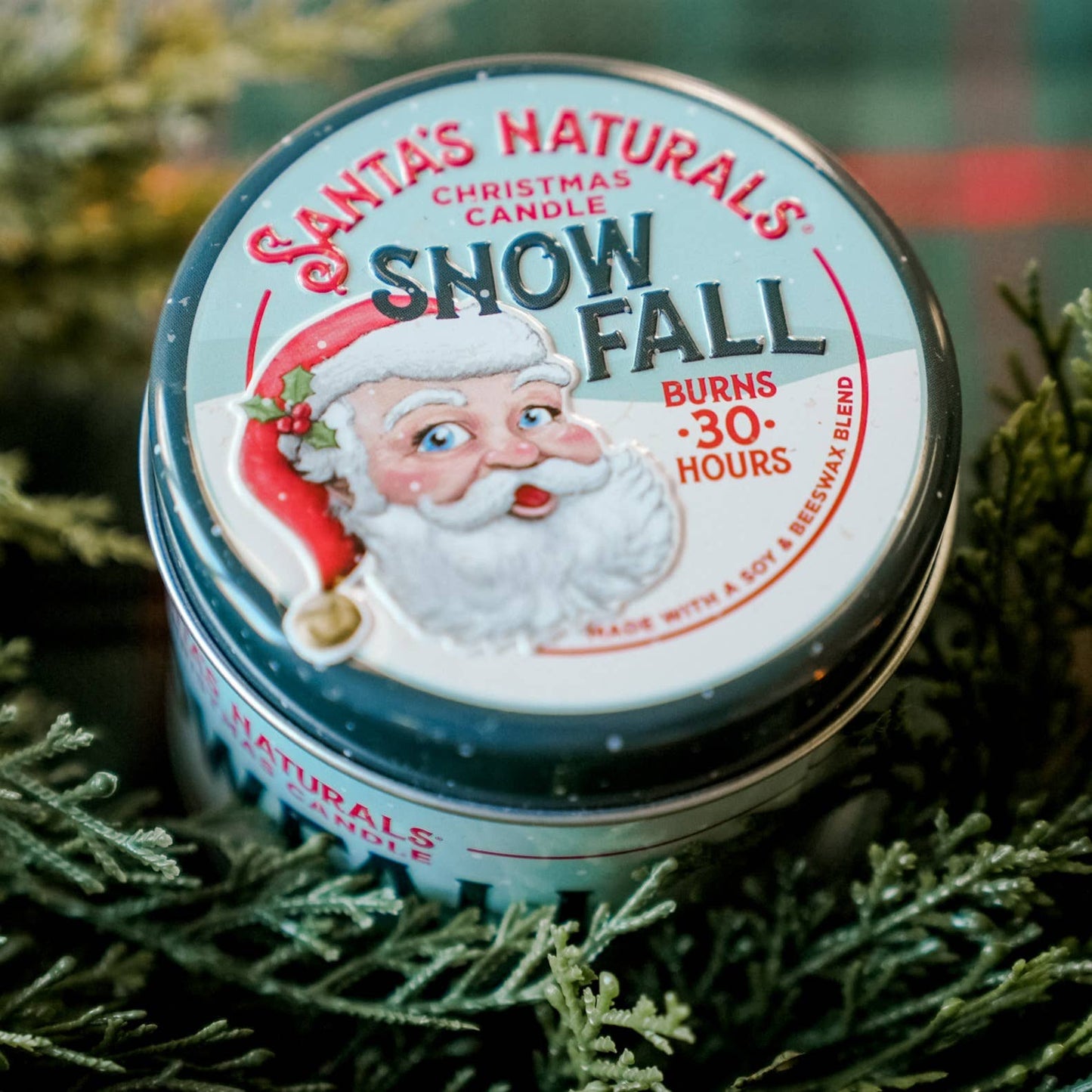 Santa's Naturals - Christmas Candle in Snow Fall 9oz ($7.50 each)