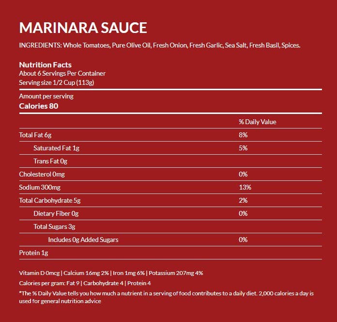 Hoboken Farms - Hoboken Farms Marinara Sauce 6 Pack