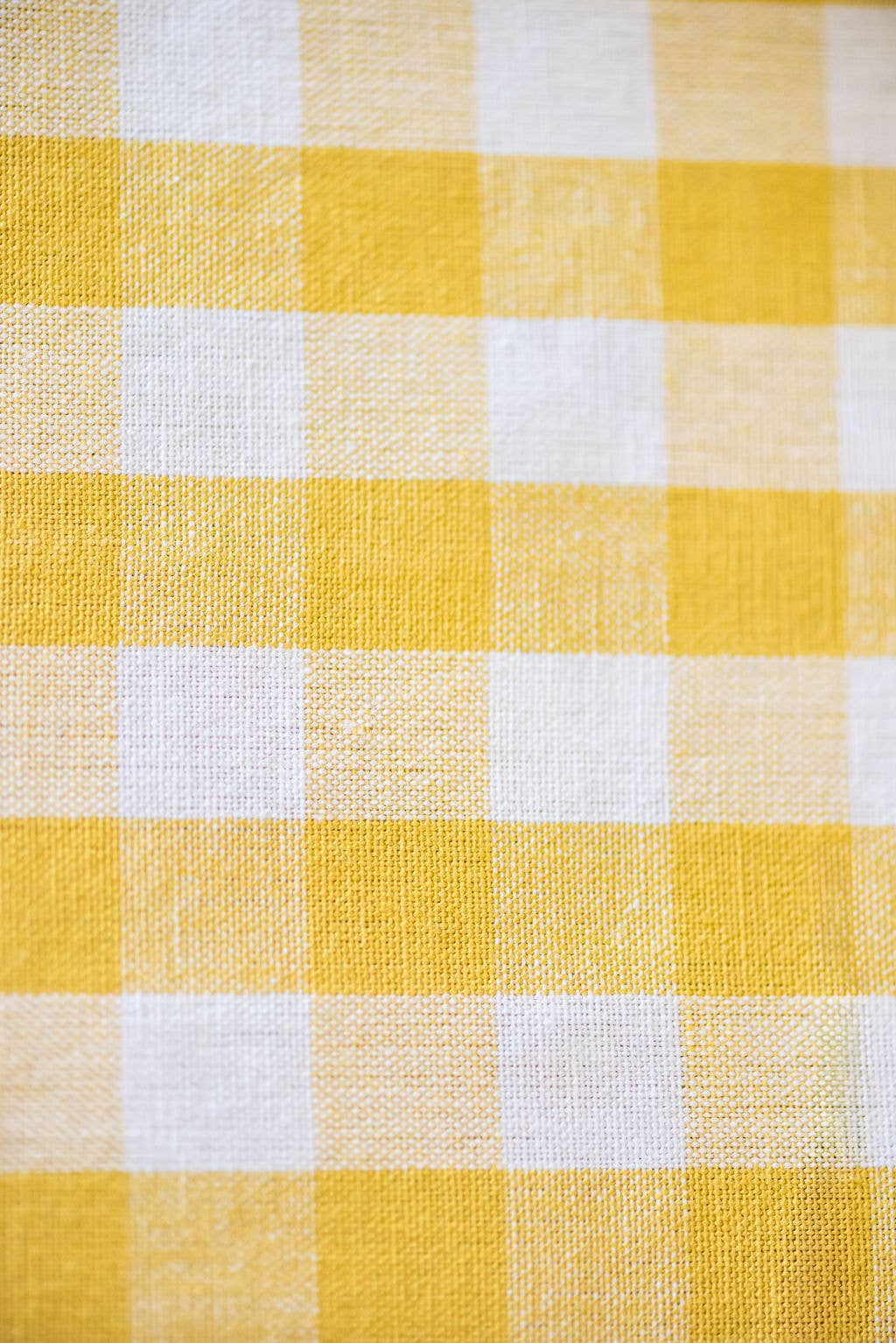 Galley and Fen - Yellow Ruffled Gingham Tablecloth
