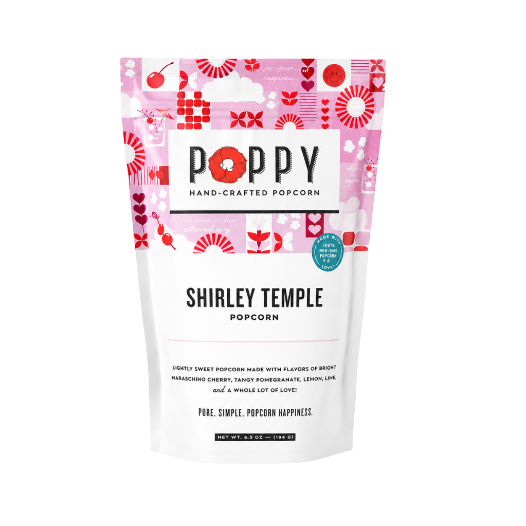 Poppy Hand-Crafted Popcorn - Shirley Temple Popcorn