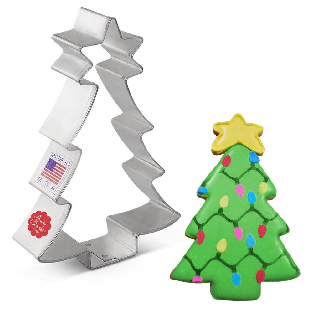 Ann Clark - Christmas Tree with Star Cookie Cutter. (Bag of 1 Dozen)