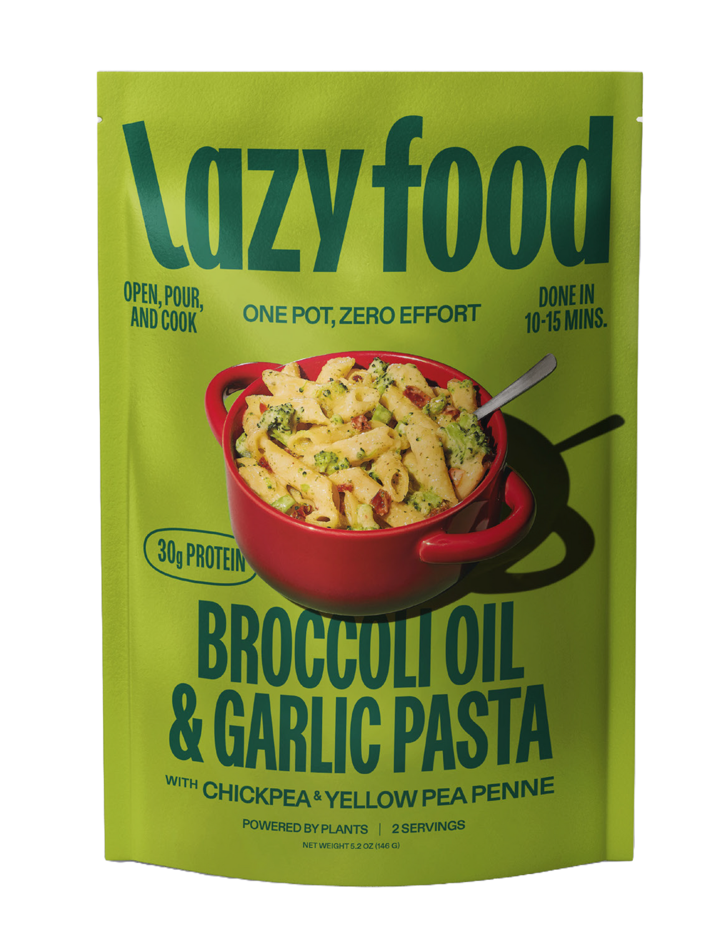 Lazy Food Co -  30g Protein Pasta Dinner | Broccoli, garlic & oil