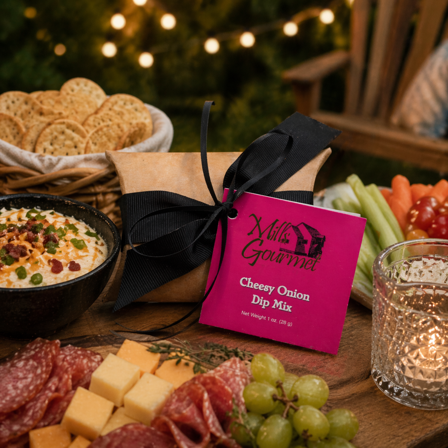 Mills Gourmet - Dip Mix - Cheesy Onion - 1 oz Kraft Pillow Box