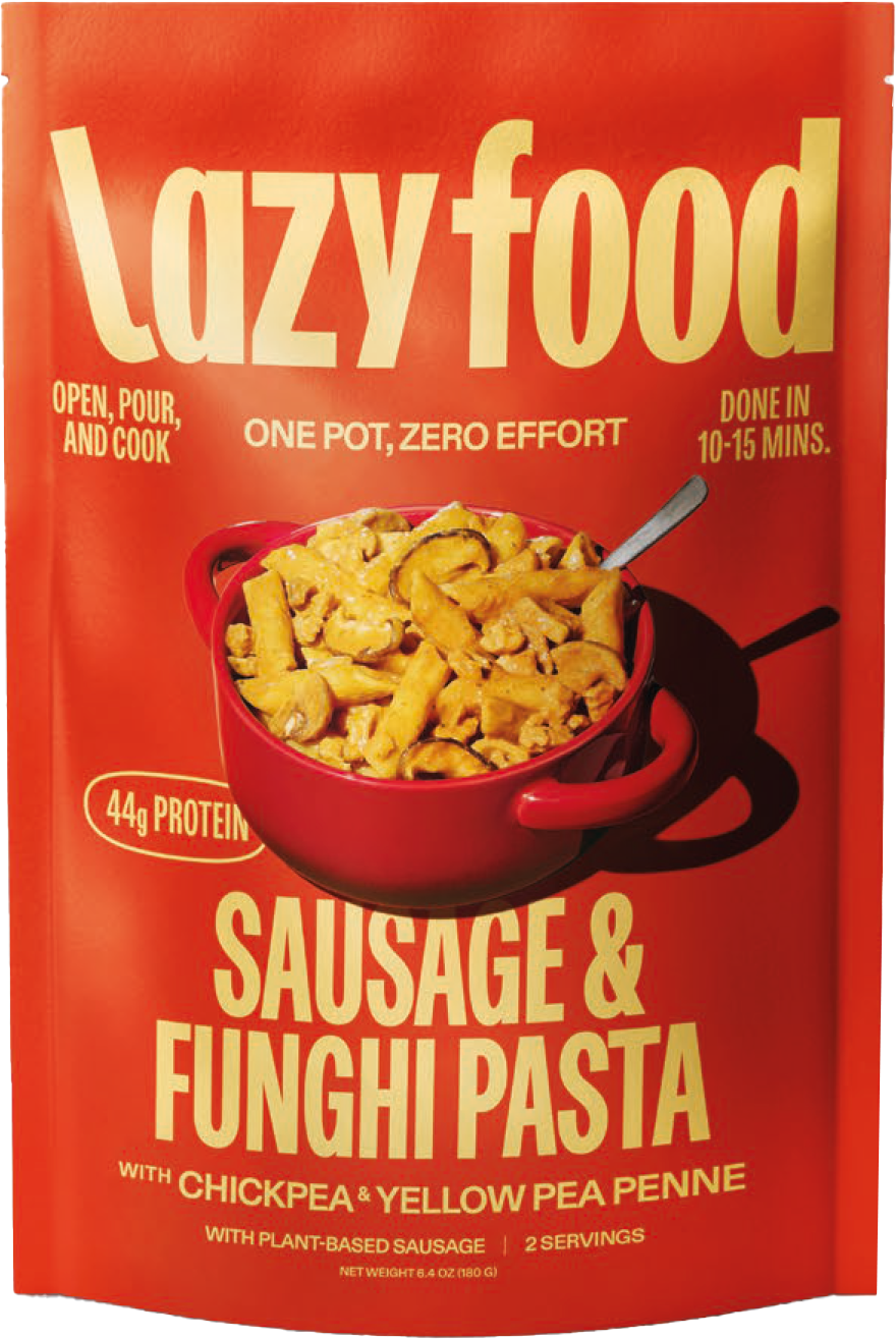 Lazy Food Co - 44g Protein Pasta Dinner | Sausage & Mushroom
