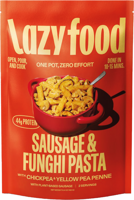 Lazy Food Co - 44g Protein Pasta Dinner | Sausage & Mushroom