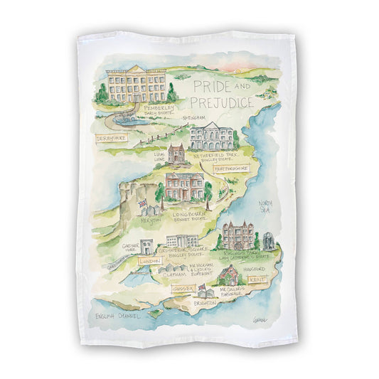 Pride and Prejudice Tea Towel
