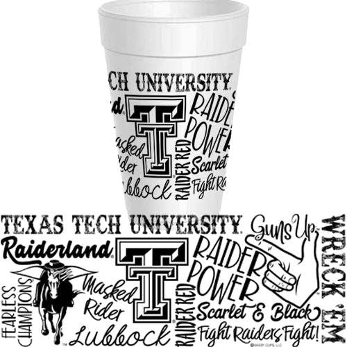 Texas Tech - Traditions Font Wrap - 10 pack