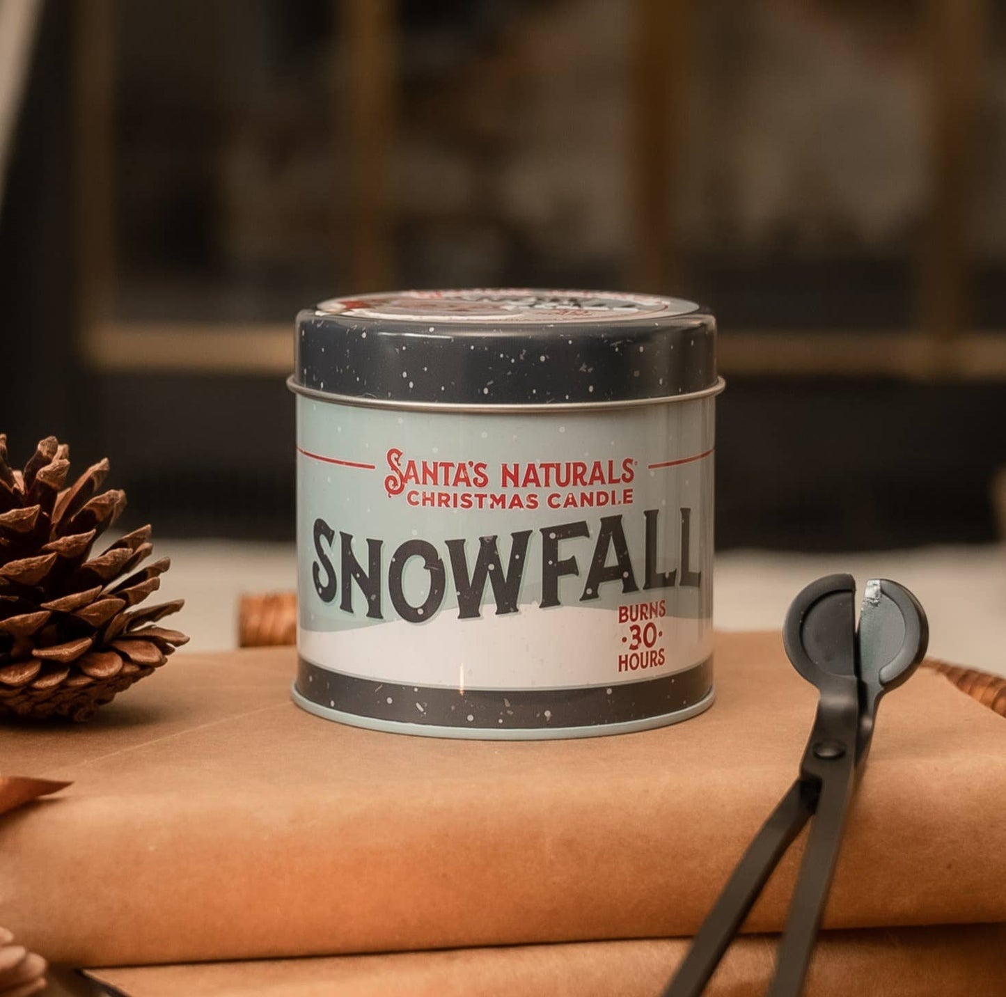 Santa's Naturals - Christmas Candle in Snow Fall 9oz ($7.50 each)