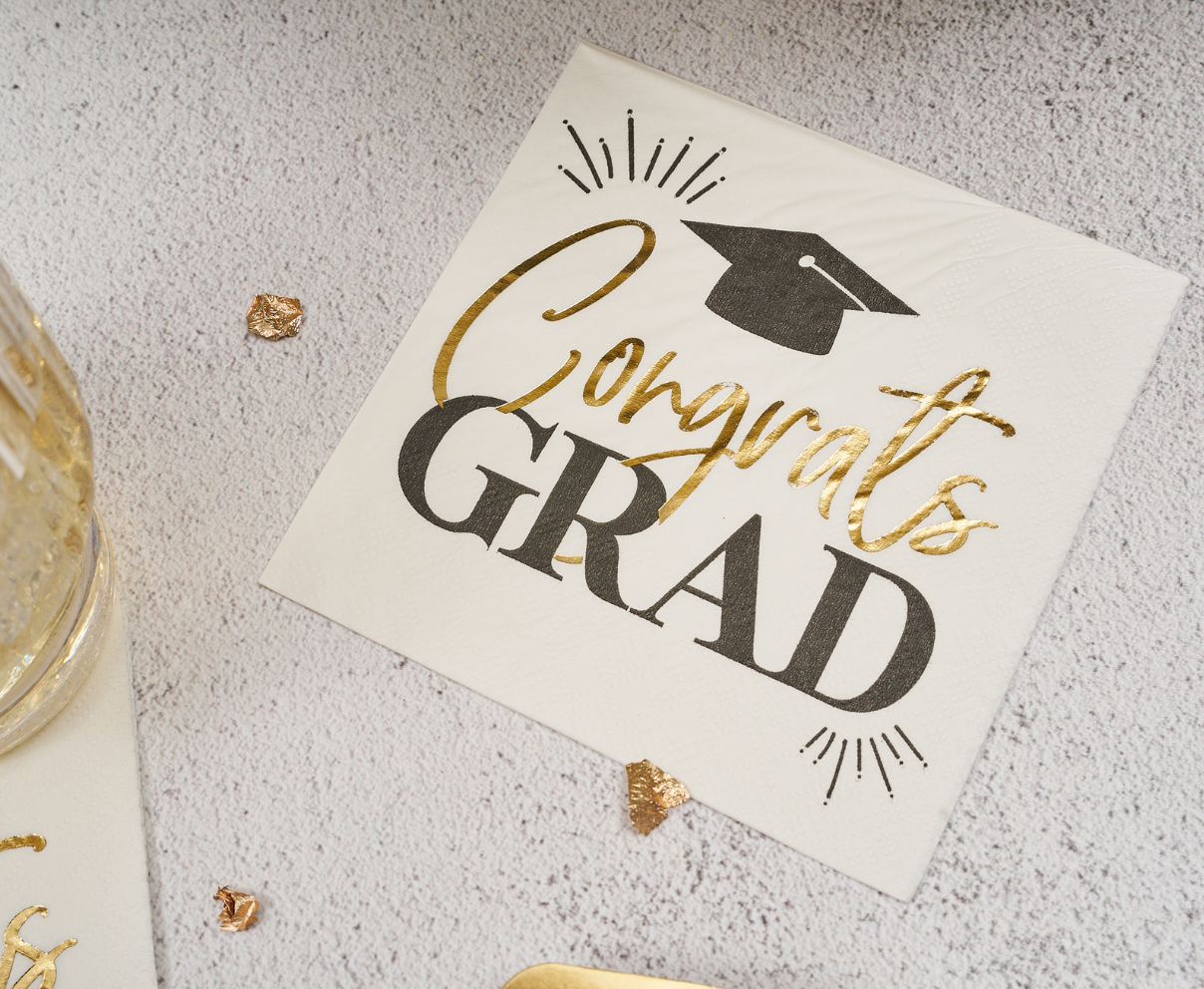Sophistiplate - Congrats Grad Cocktail Napkins /26pk