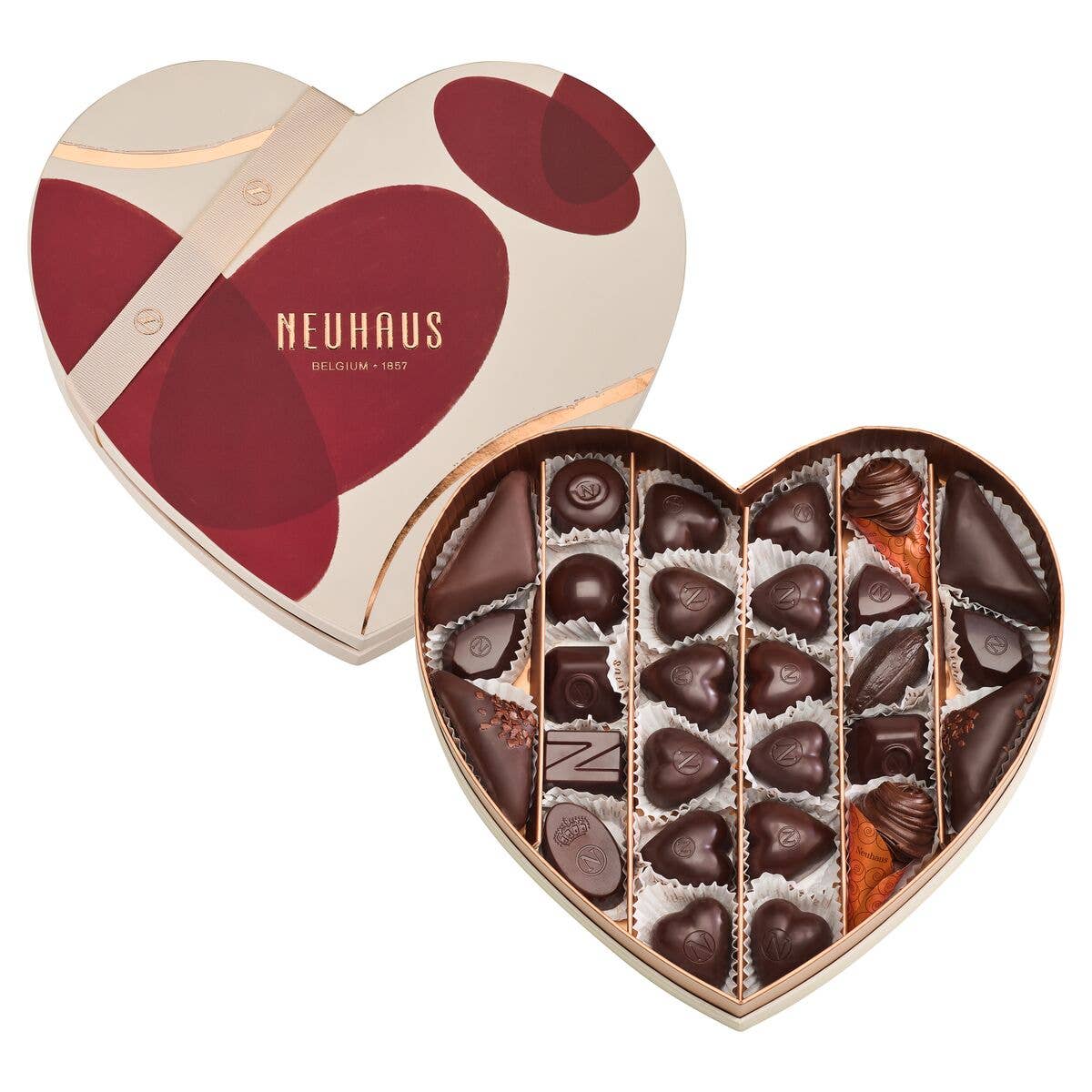 Valentine Heart Medium - Dark, 28pc