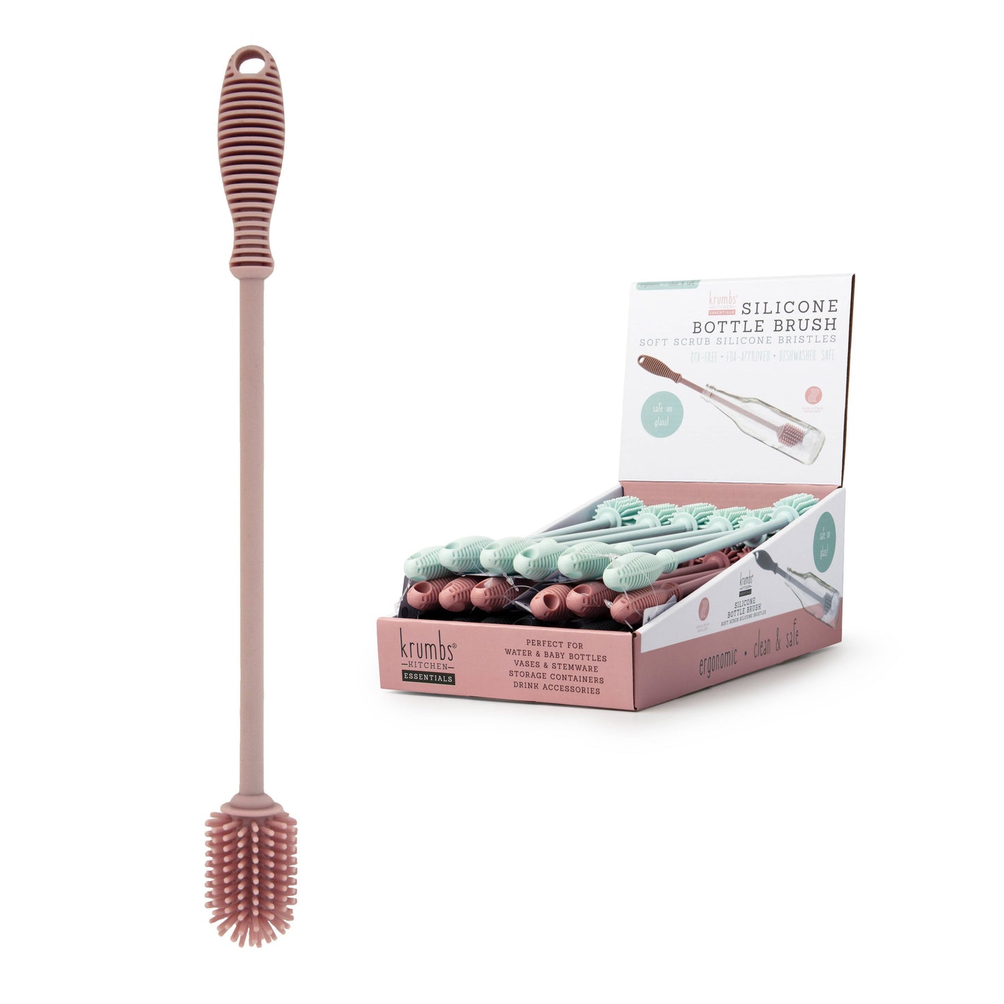 DM Merchandising - Krumbs Kitchen Essentials Silicone Bottle Brush