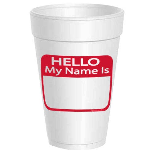 Sassy Cups - Hello My Name Is - 10 pack