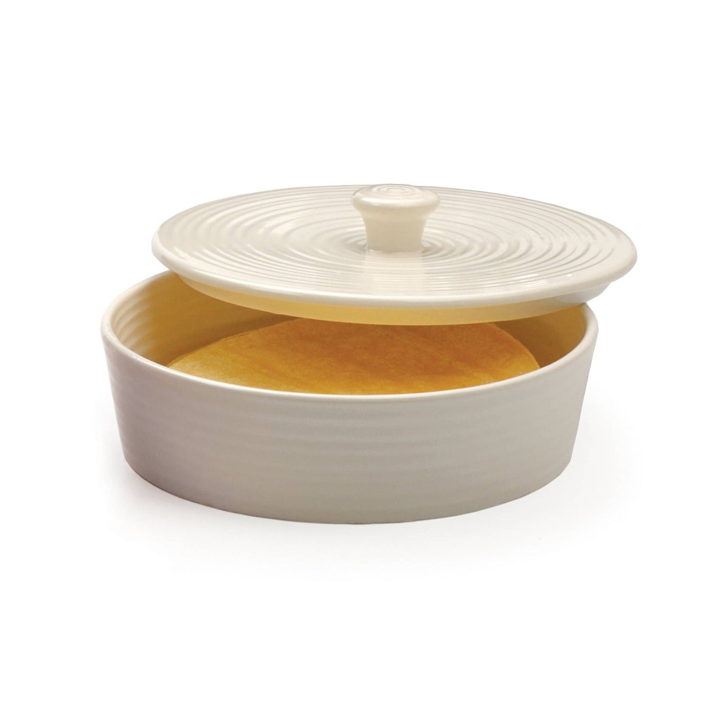 Tortilla Warmer - 8In - Stoneware - White