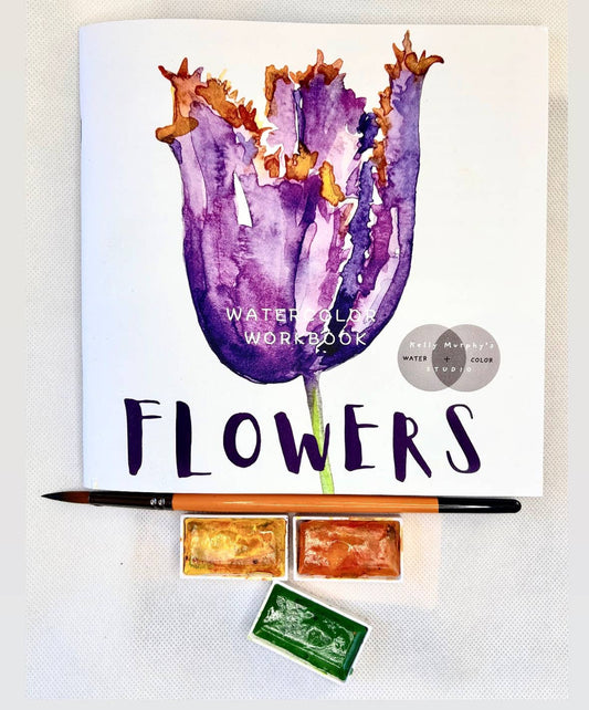 Flowers Watercolor Workbook 