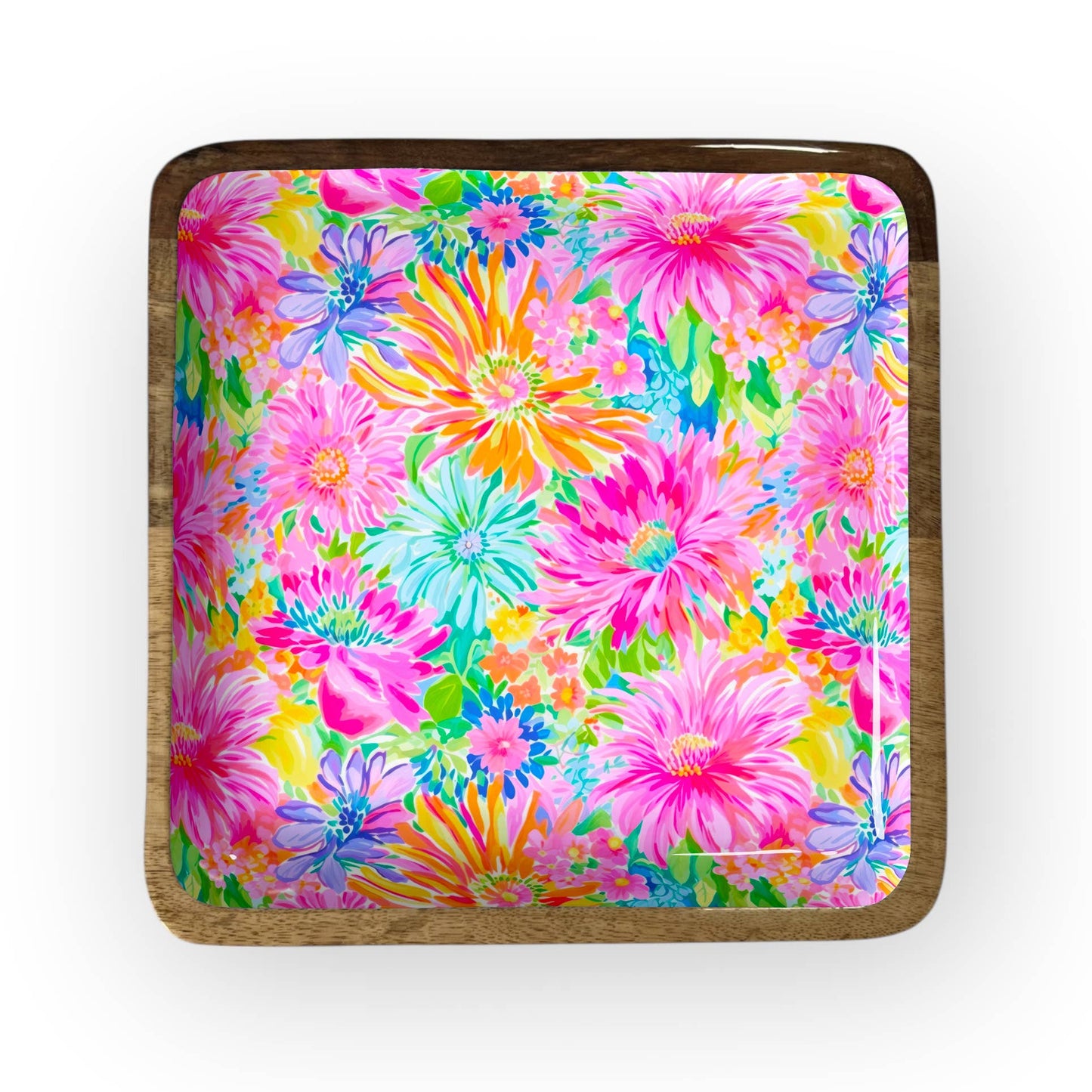 My Casita - Bright Floral Square Trays(10" in Pack of 2) 6-12-B