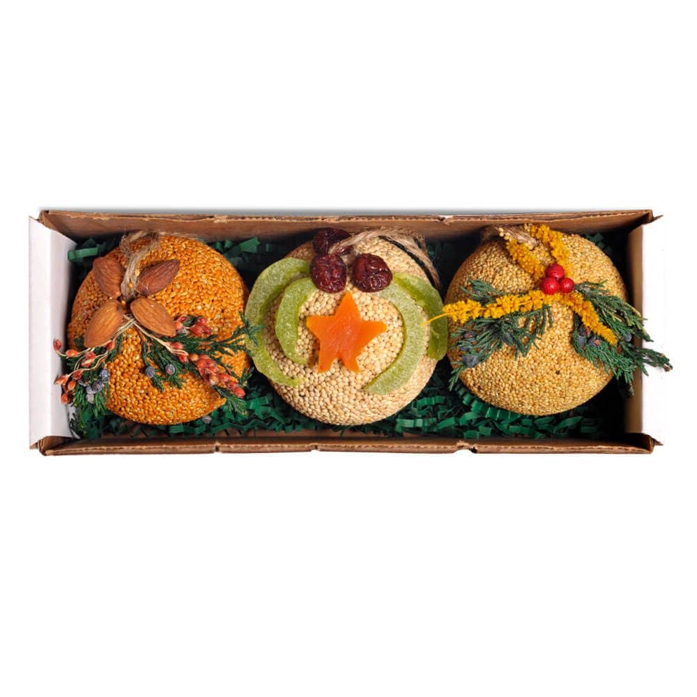 Mr Bird - Fruit Ornament Trio