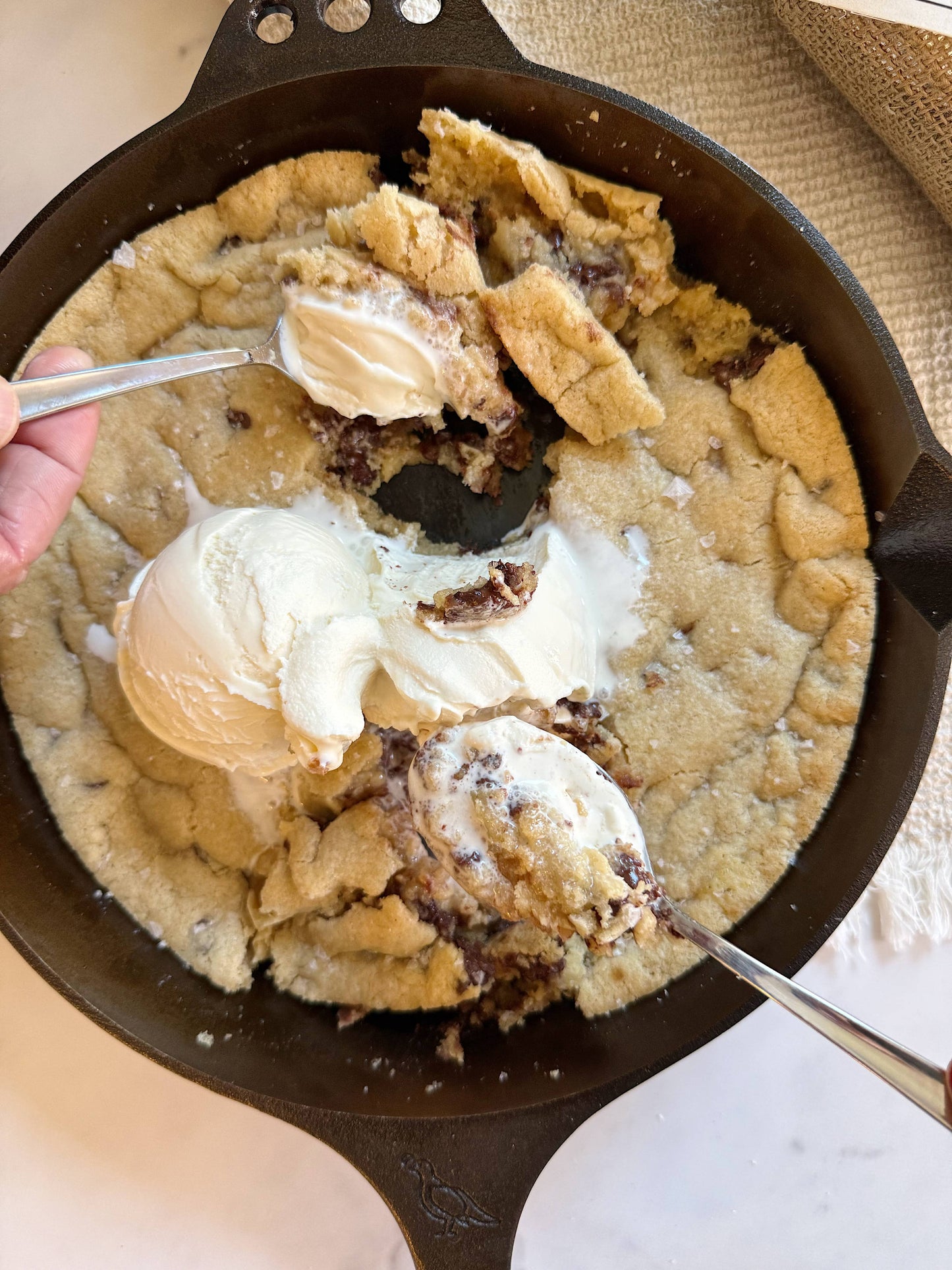 Chocolate Chip Skillet Cookie