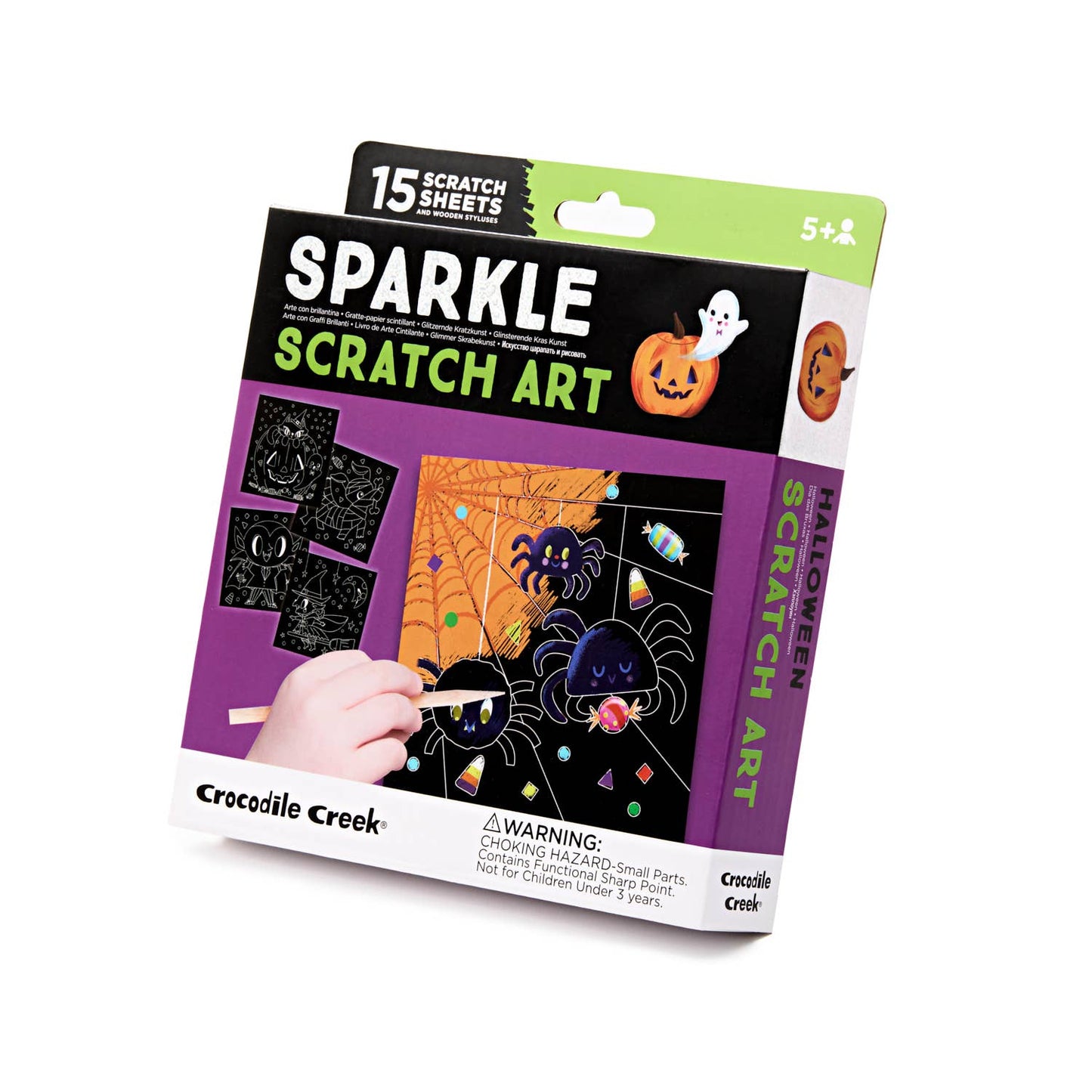 Sparkle Scratch Art - Spider