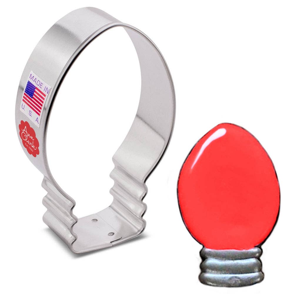 Ann Clark - Christmas Light Bulb Cookie Cutter. (Bag of 1 Dozen)