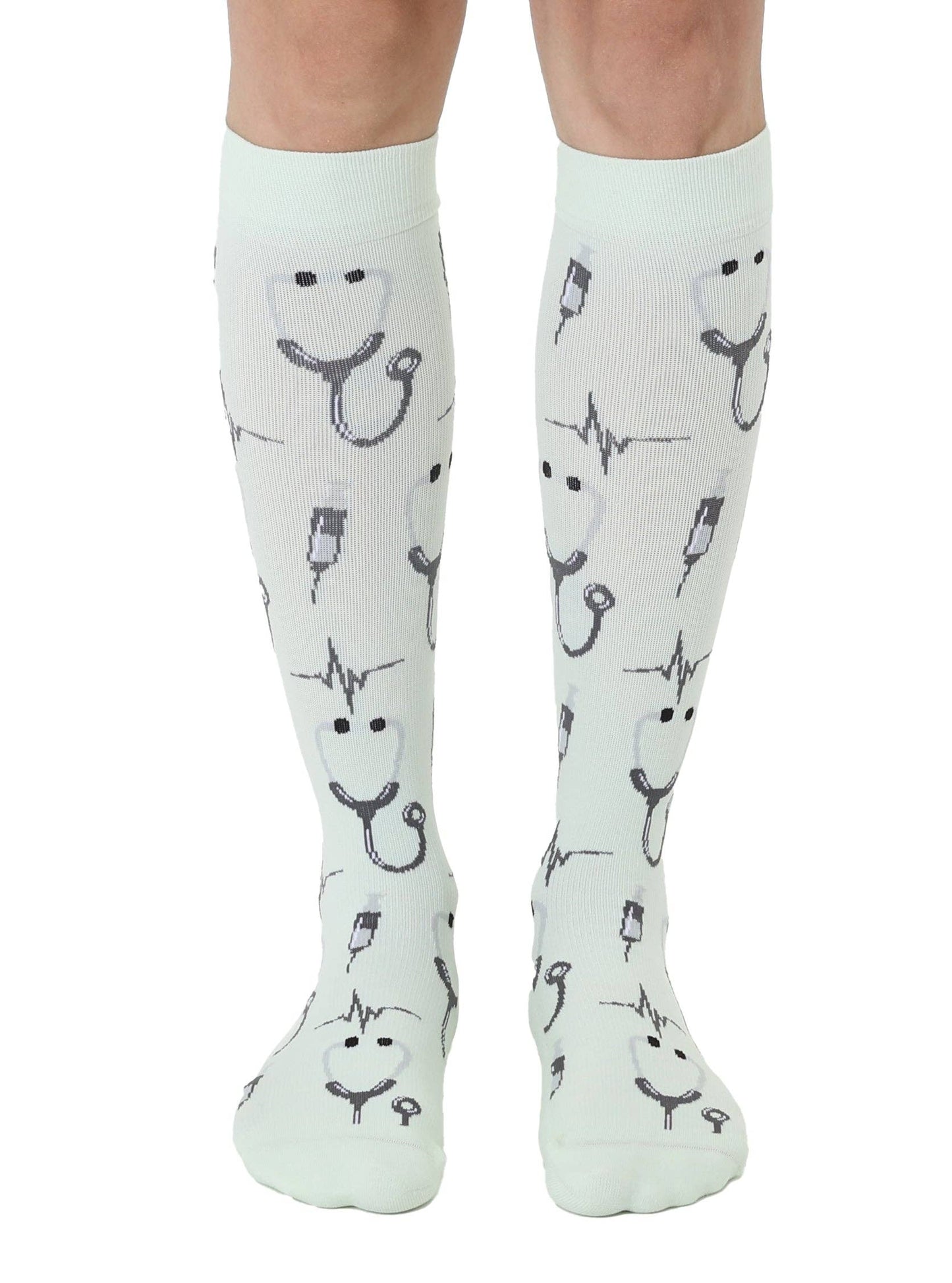 Living Royal - Compression Socks (15-20mmHg) - Doctor Visit - Pale Green