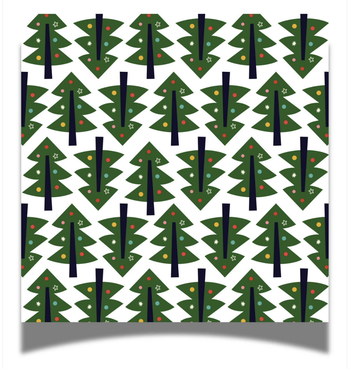 Jolly Christmas Trees 24ct Cocktail Napkin Separates (3ply)
