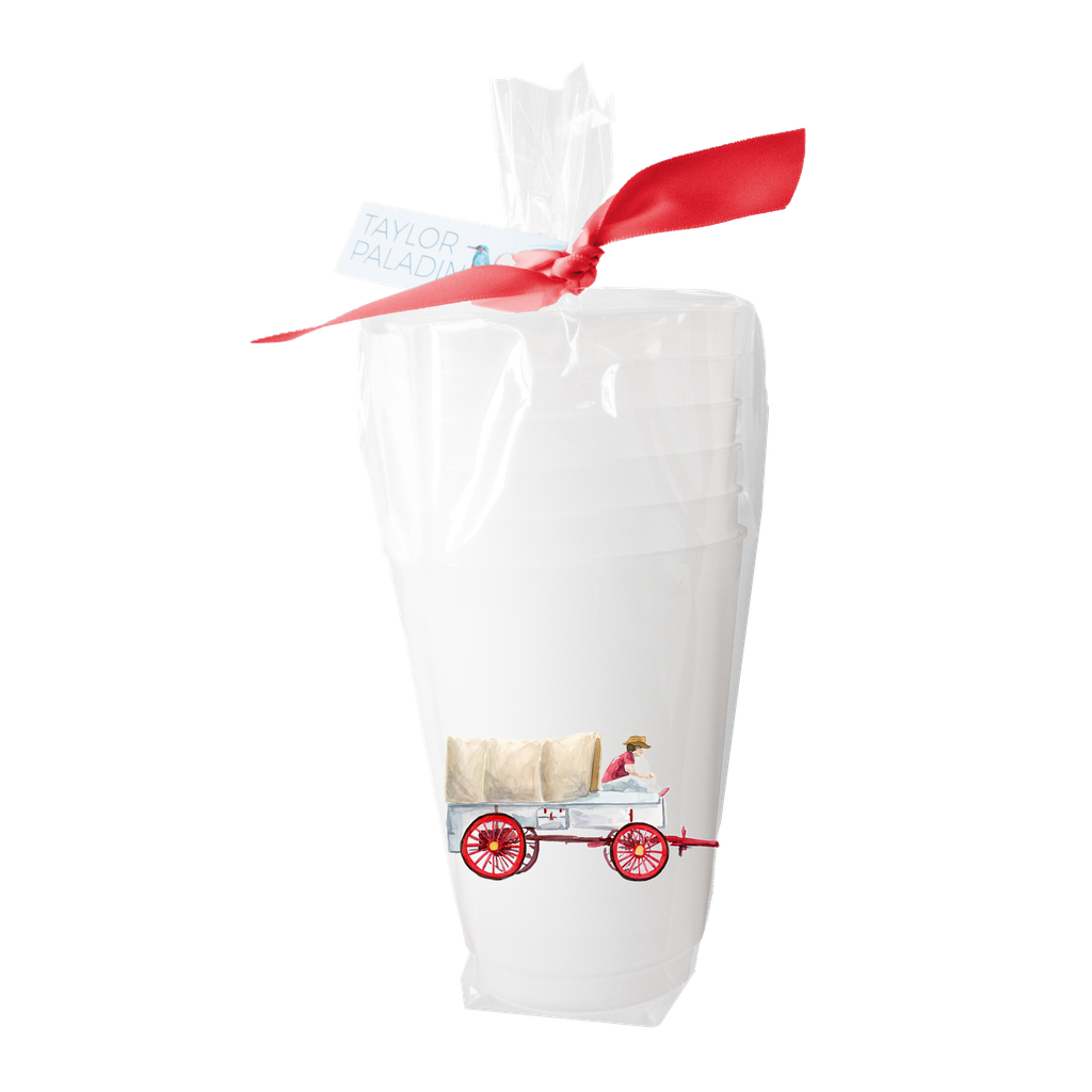 Taylor Paladino - Sooner Wagon Frosted Cups | Set of 6