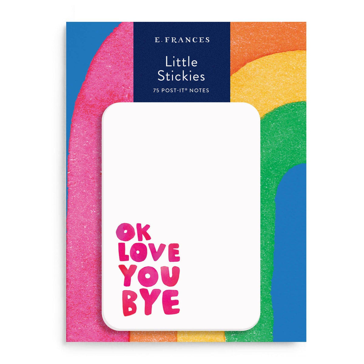OkLoveYouBye Little Sticky Notes, 3M-Backed