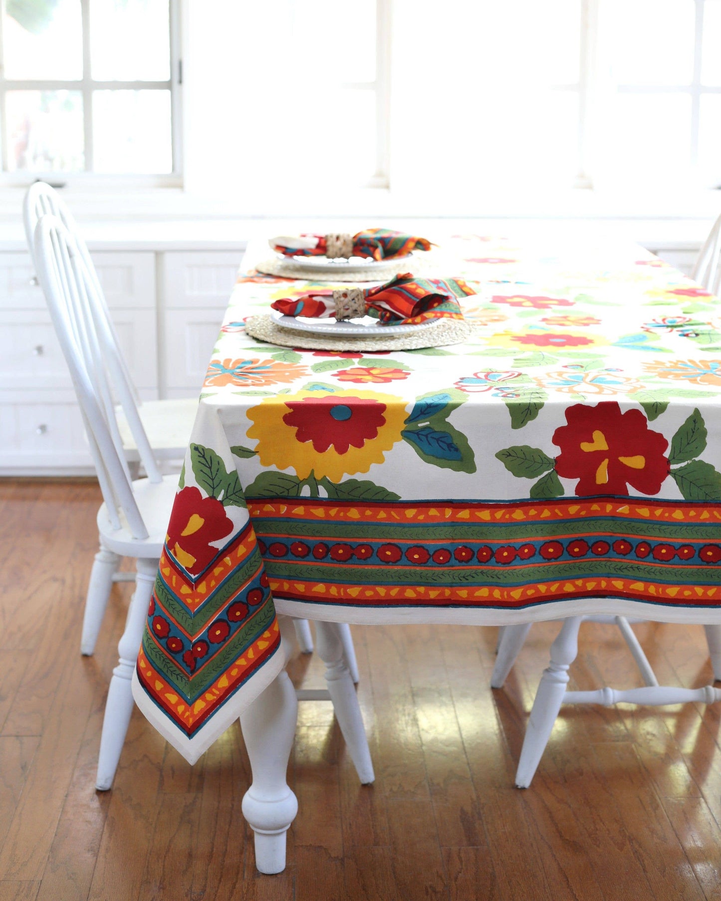 PACIFIC & ROSE TEXTILES - Tablecloth Flower Power