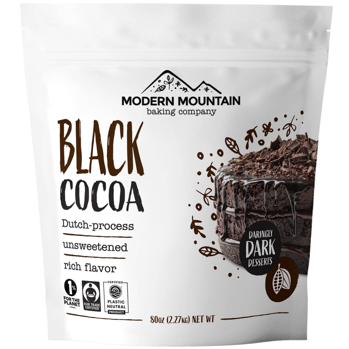 Modern Mountain Baking Company - Black Cocoa Powder - Ultra-Dark Cocoa, Fair Trade Certified