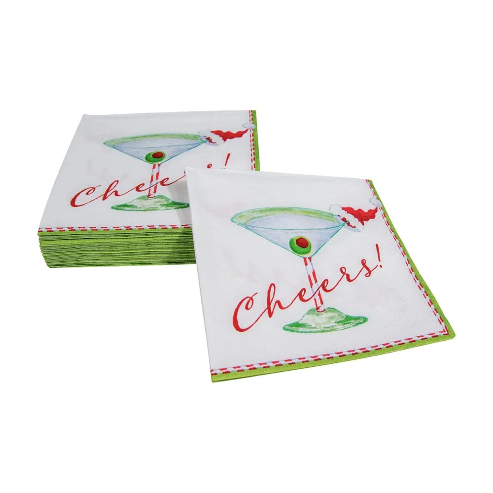 Christmas Cocktail Cheers Cocktail Napkins