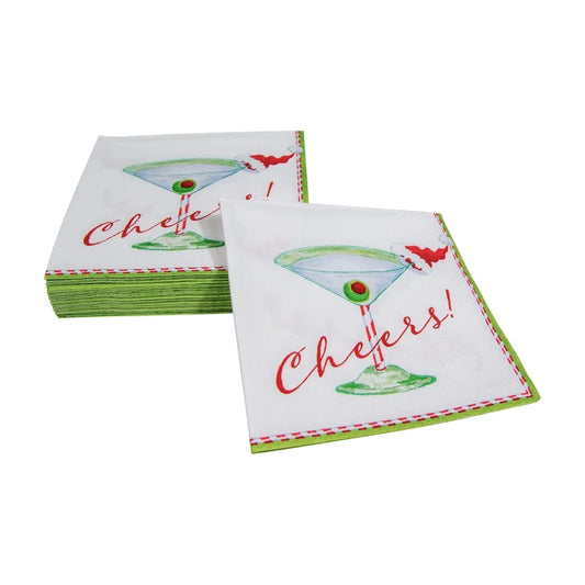 Christmas Cocktail Cheers Cocktail Napkins