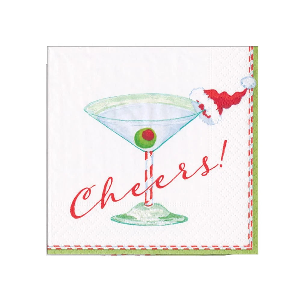 Christmas Cocktail Cheers Cocktail Napkins