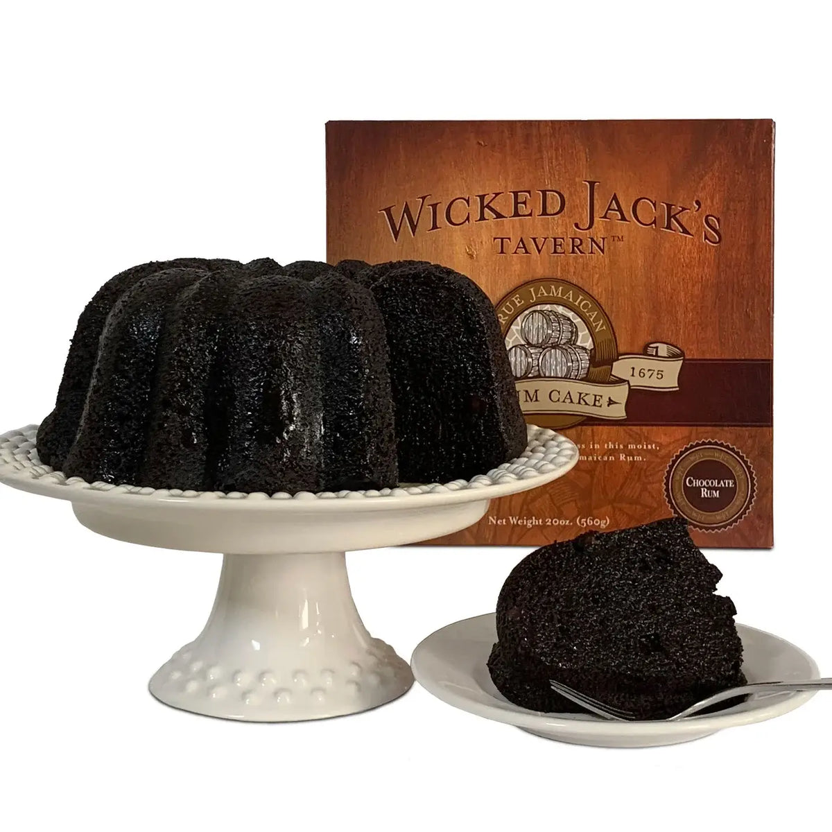 Wicked Jack's Tavern Jamaica Rum Cake- Chocolate 20oz