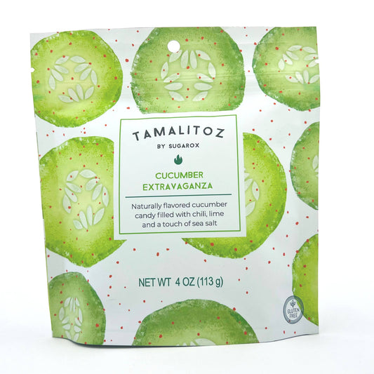 Sugarox Candy Studio LLC - CUCUMBER EXTRAVAGANZA TAMALITOZ CANDY 12CT