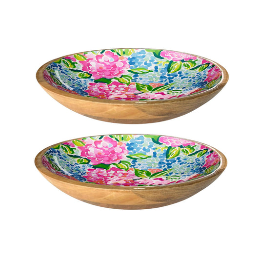 Hydrangeas Shallow Bowl 10"