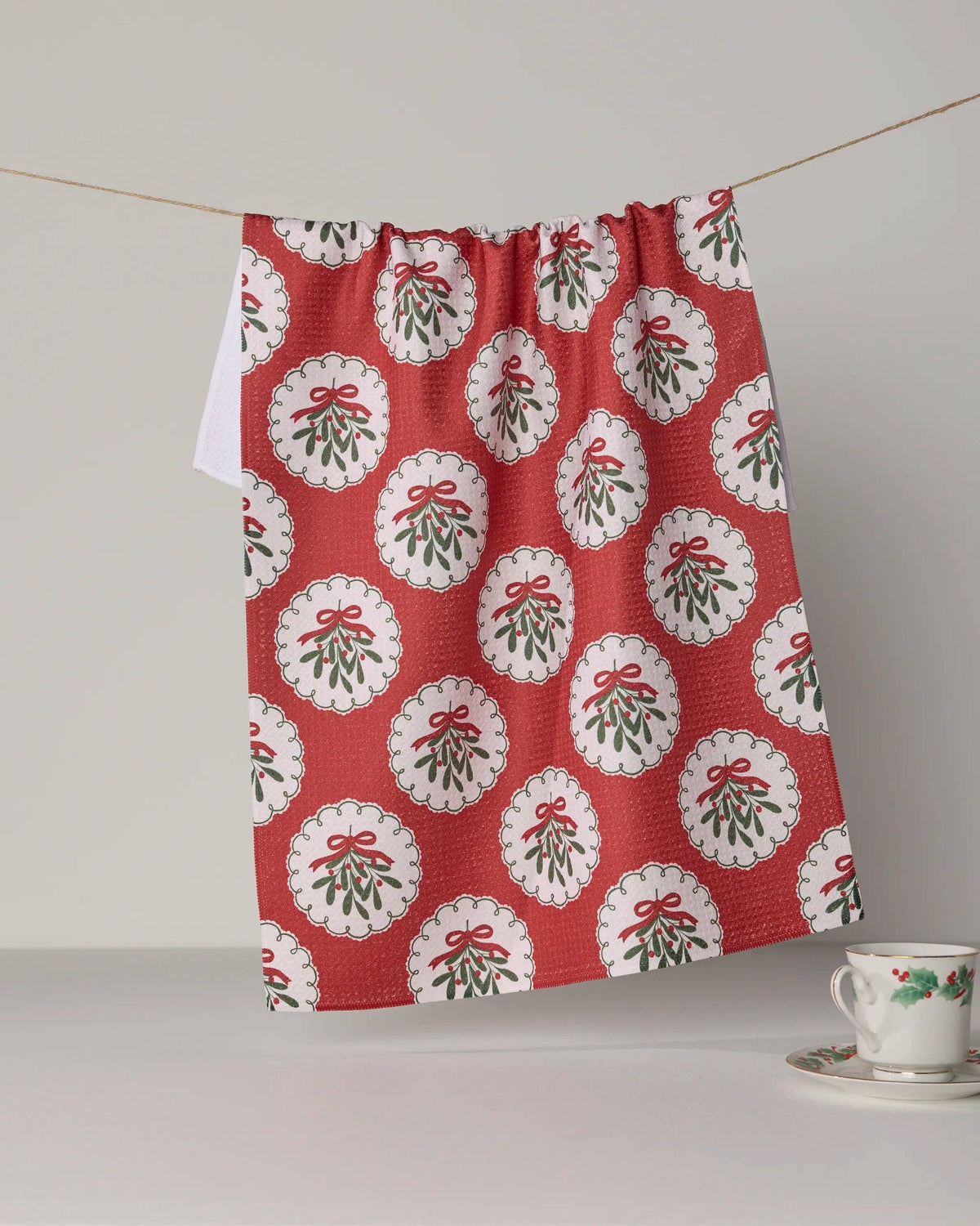 Merry Mistletoe Tea Towel - Holiday 2026