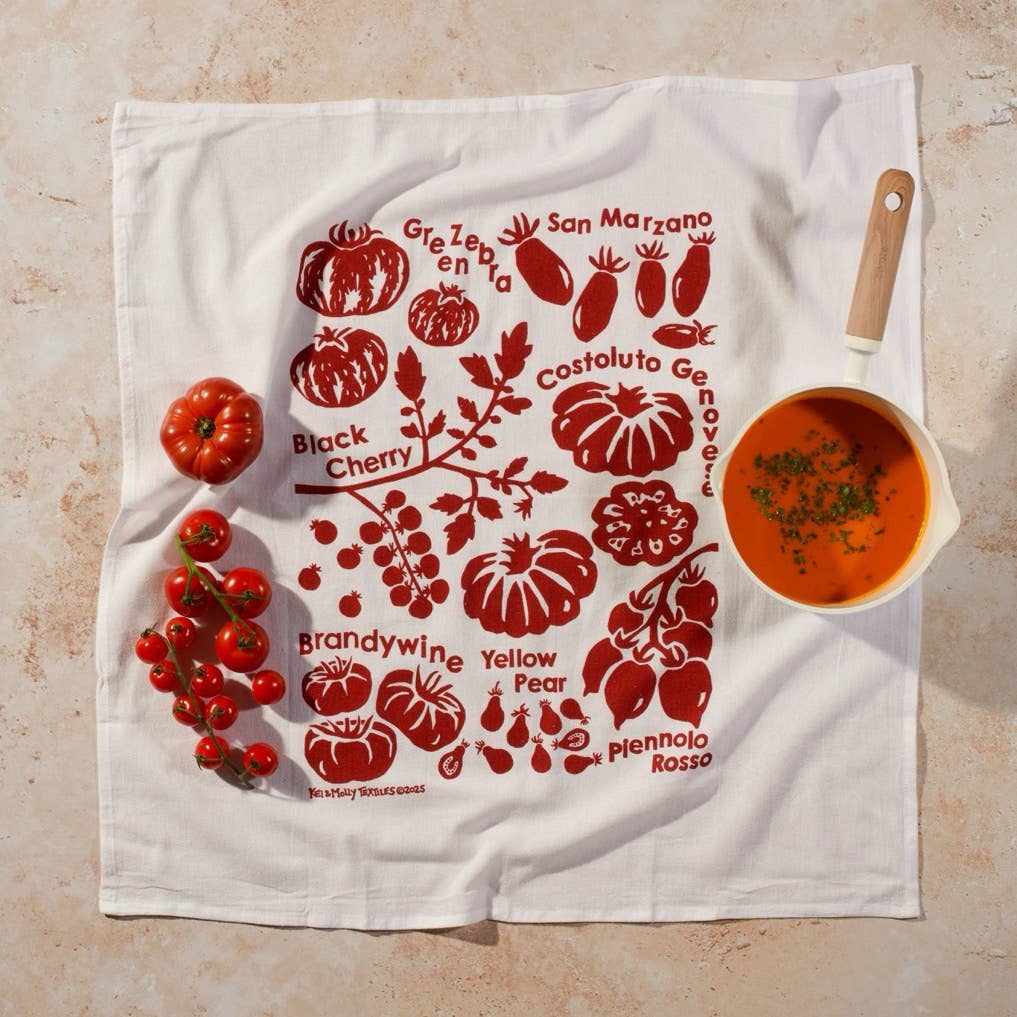 Flour Sack Dish Towel - Tomatoes