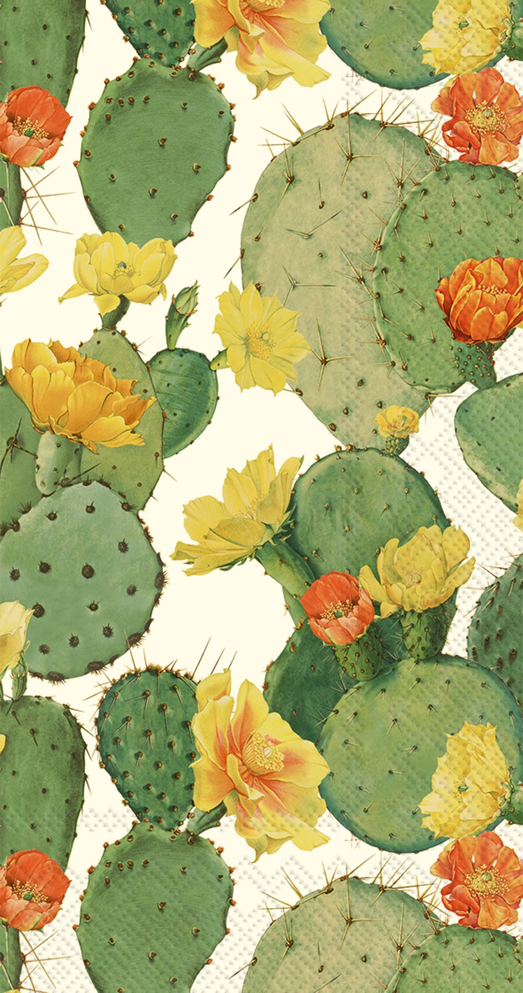 Paper Cocktail Napkins Pack of 20 Cactus cream